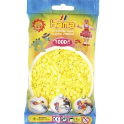 Hama Strijkkralen 1000 Stuks Geel Pastel
