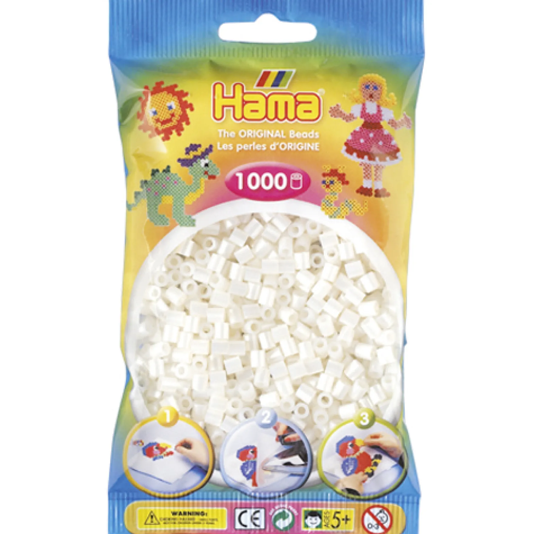 Hama Strijkkralen 1000 Stuks Parelwit