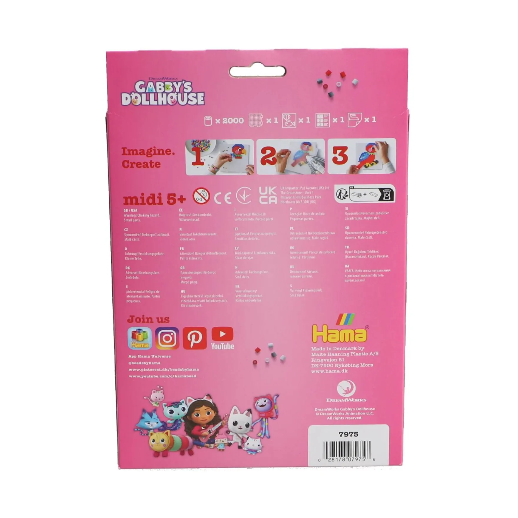 Hama strijkkralen 2000 stuks Gabby's Dollhouse