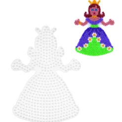 Hama Strijkkralen Grondplaat Prinses Wit