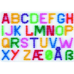 Hama Strijkkralen Grondplaat Letters Wit