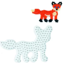 Hama Strijkkralen Grondplaat Vos Wit