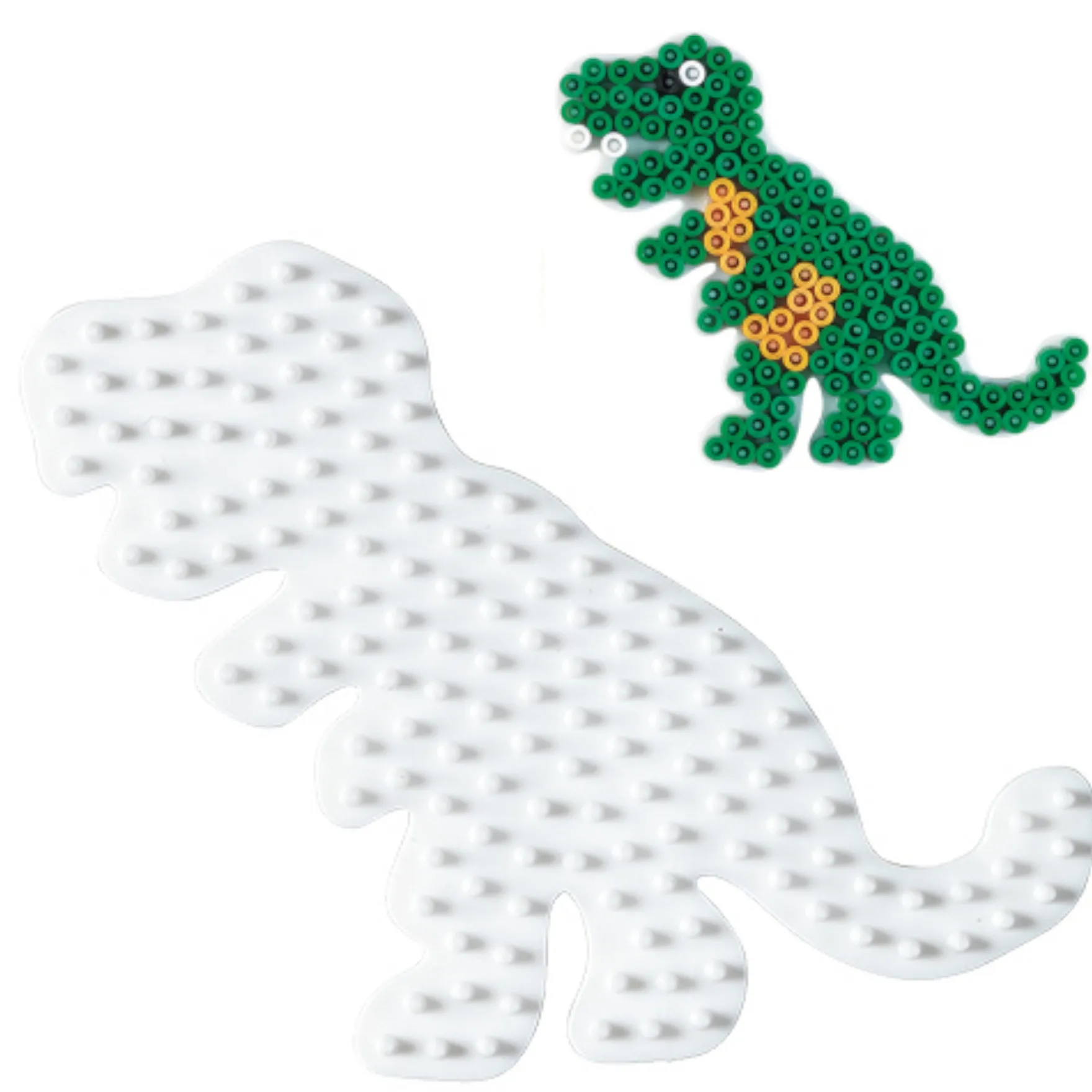 Hama Strijkkralen Grondplaat Dino Wit