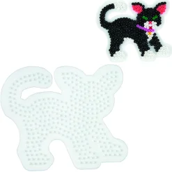 Hama Strijkkralen Grondplaat Kat Wit