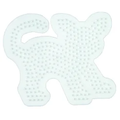 Hama Strijkkralen Grondplaat Kat Wit