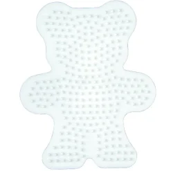 Hama Strijkkralen Grondplaat Beer Wit