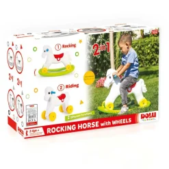 Hobbelpaard en loopfiguur 2 in 1