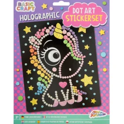 Holographic Dot Stickerset, 3 ass.  22 x 18 cm