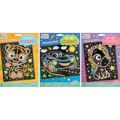 Holographic Dot Stickerset, 3 ass.  22 x 18 cm