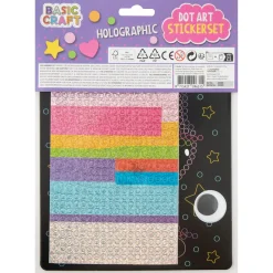 Holographic Dot Stickerset, 3 ass.  22 x 18 cm
