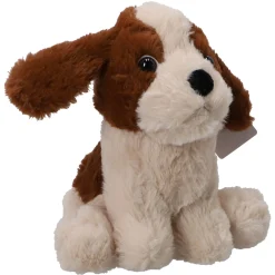 Hond pluche 19 cm 4 asst