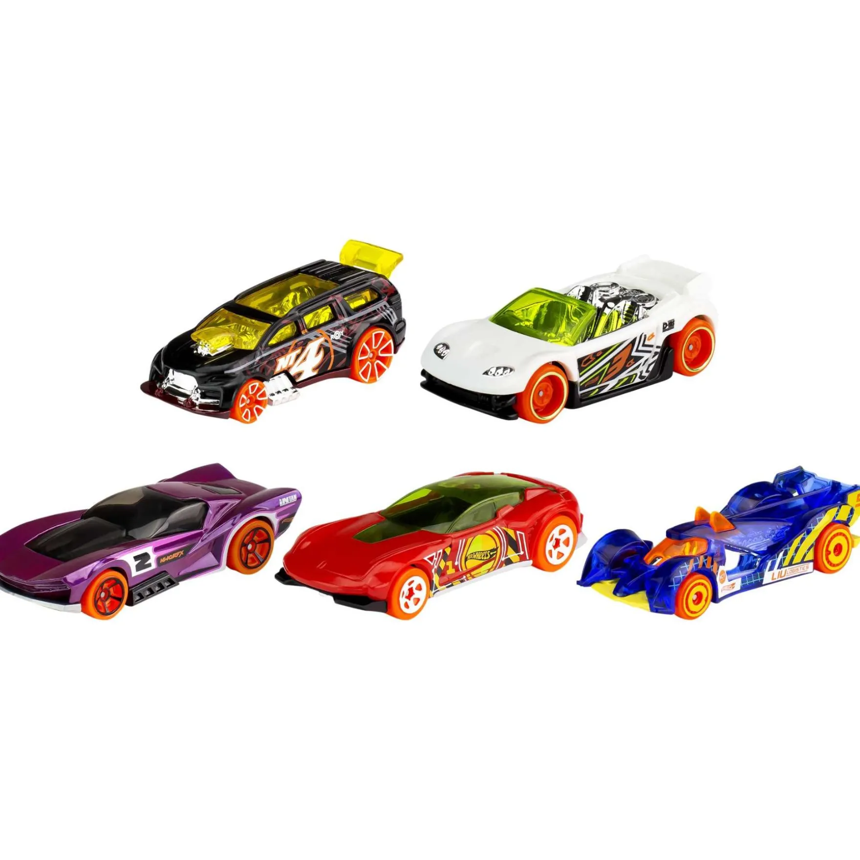 Hot Wheels Auto Diecast 5-Pack Assorti