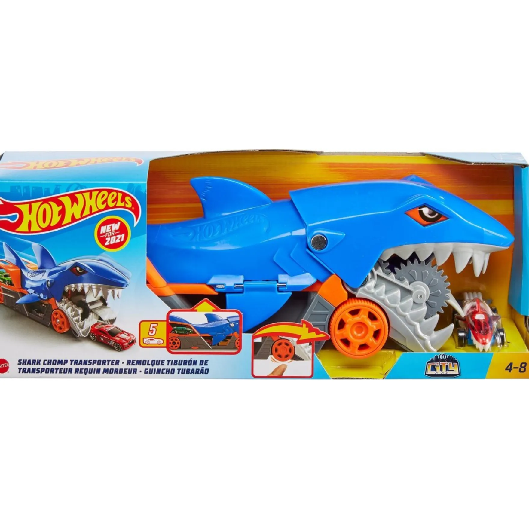 Hot Wheels City Haaien Transportwagen