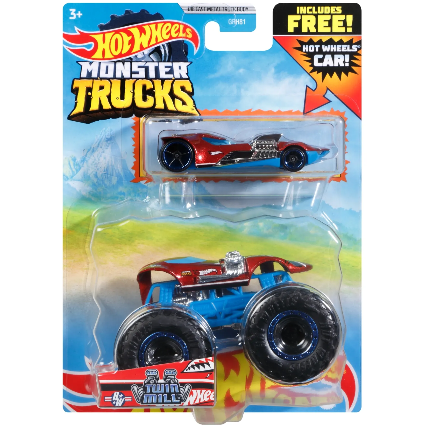 Hot Wheels Monster Trucks + Bonus 1:64 Assorti