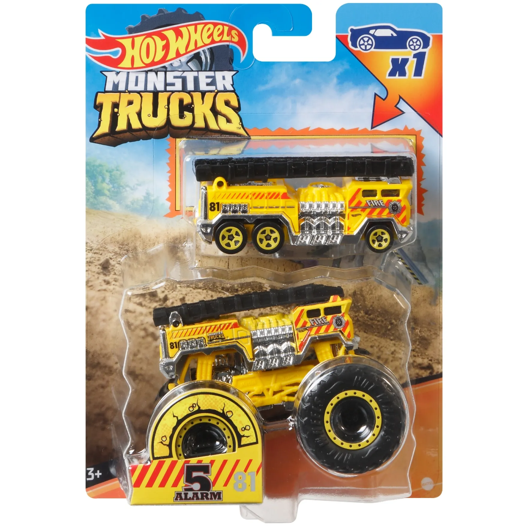 Hot Wheels Monster Trucks + Bonus 1:64 Assorti