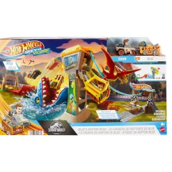 Hot Wheels racerverse blauw raptor rush track set