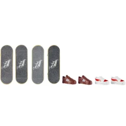 Hot Wheels Skate Fingerboard + Schoen 4-Pack Assorti