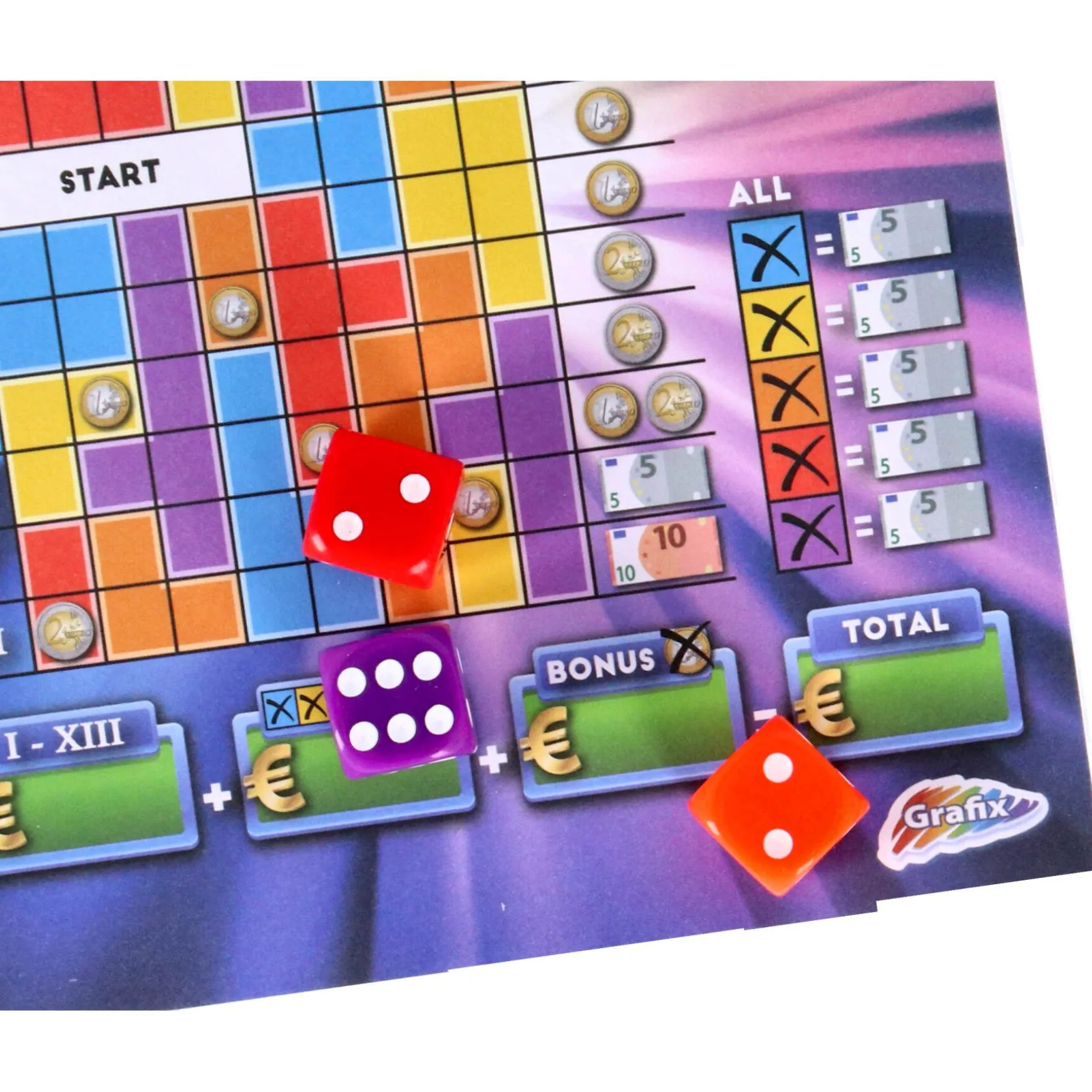 2-in-1: Regenboog & Speel & Herhaal - Dobbelspel