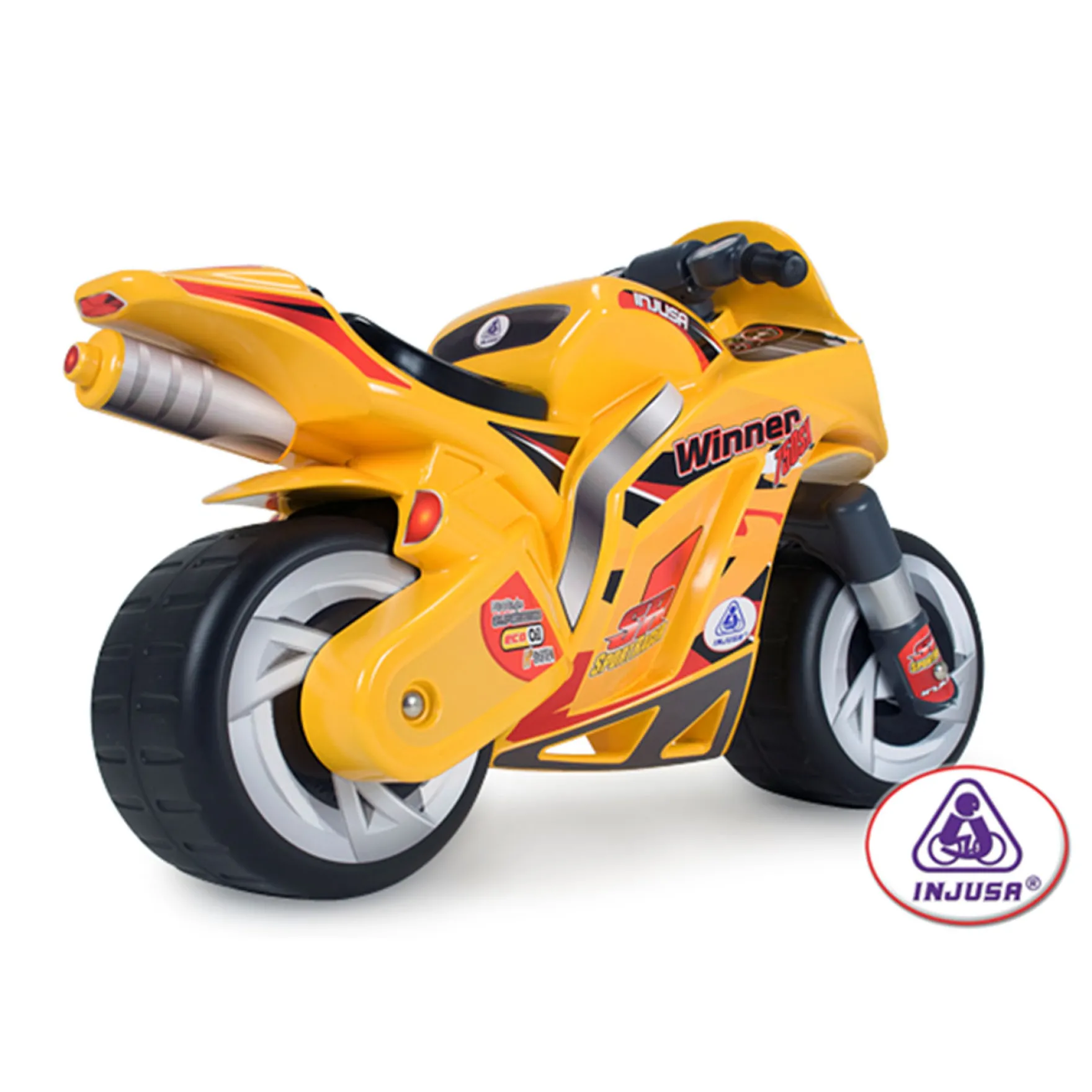 Injusa Loopfiets Motor Speed Bike Geel