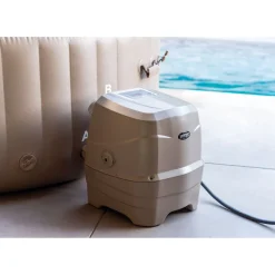 Intex PureSpa Jacuzzi Bubble Massage 4 pers. 196 cm + energy efficient afdekzeil