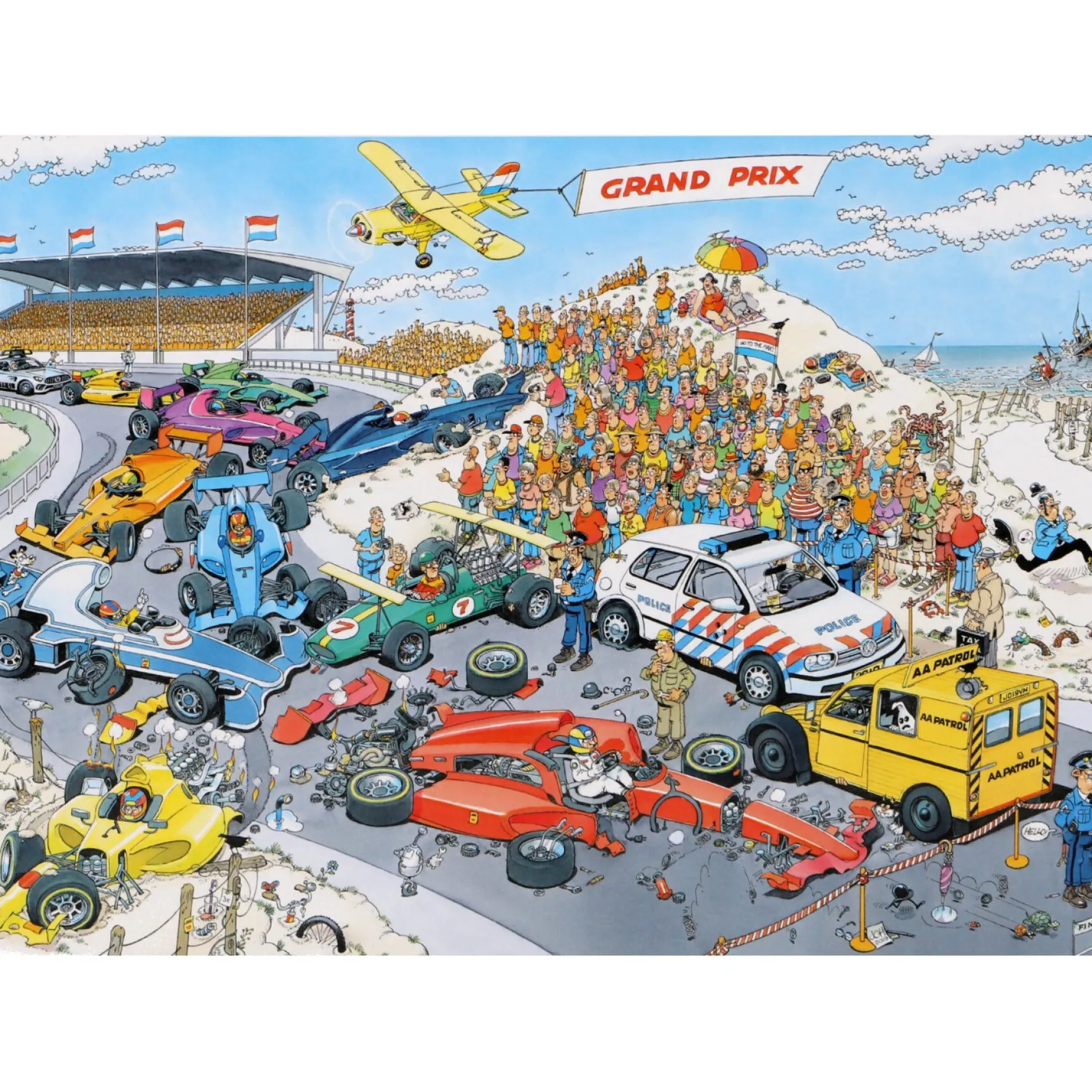 Jan Van Haasteren Puzzel Formule 1 De Start 1000 Stukjes