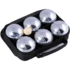 Jeu De Boule set 6 ballen in een zwarte tas