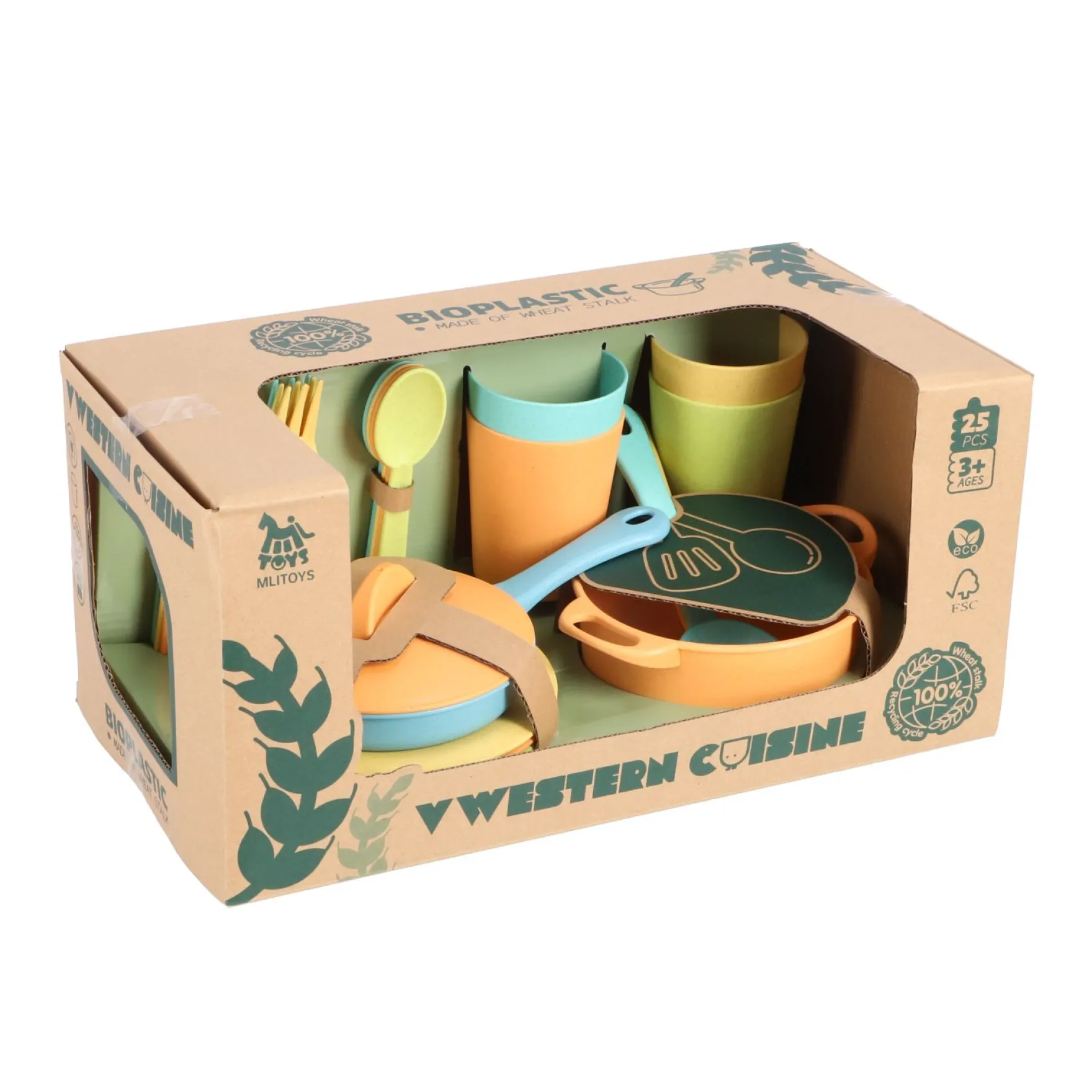 Jipy bioplastic Speelgoed Pannenset 25-delig