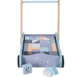 Jipy Houten Blokkenkar Met Blokken Hout Uni