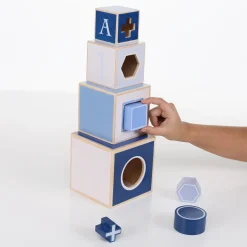 Jipy Stapeltoren Hout Blauw