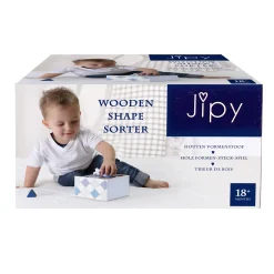 Jipy Stapeltoren Hout Blauw