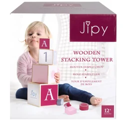 Jipy Stapeltoren Hout Roze