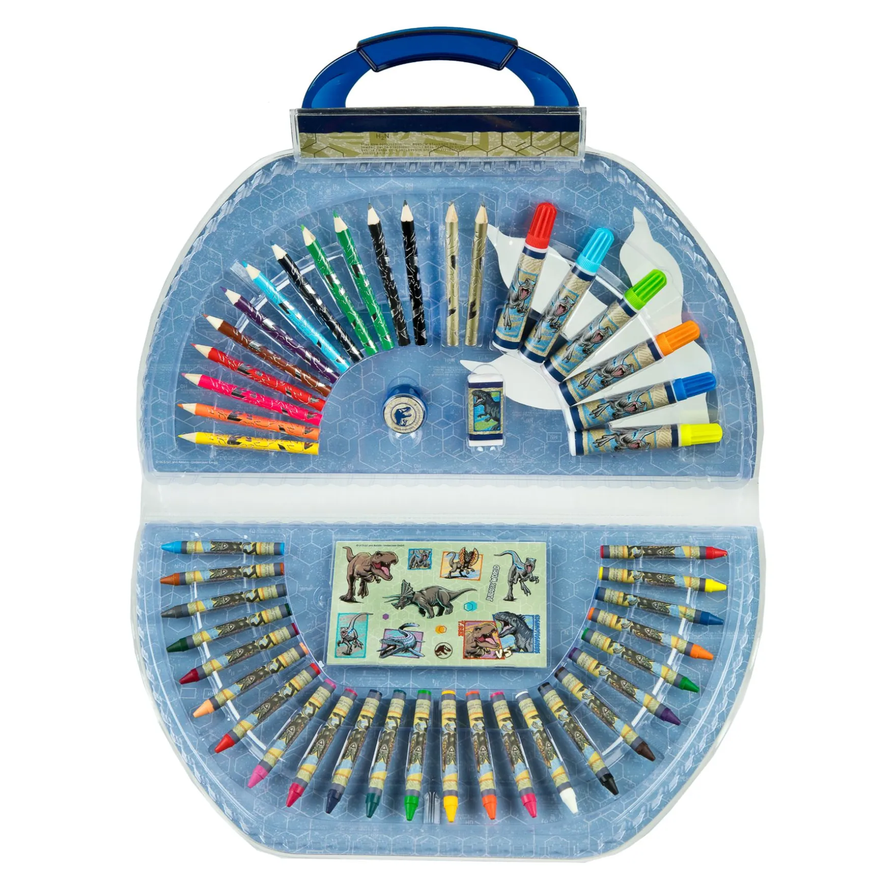 Jurassic World Kleurkoffer 51-delig