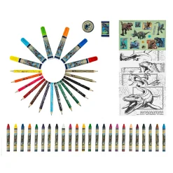 Jurassic World Kleurkoffer 51-delig