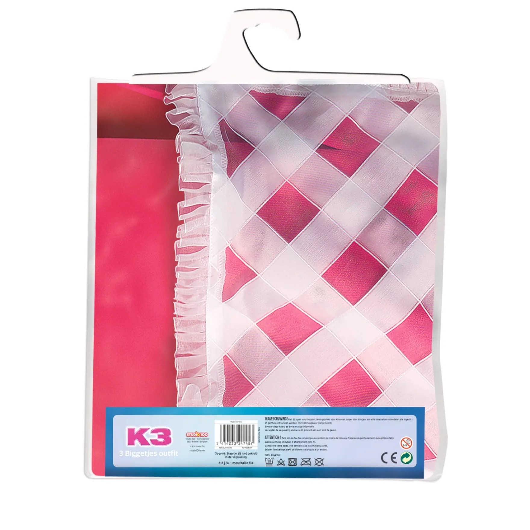 K3 Verkleedjurk 3 Biggetjes 6-8 Jaar