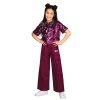 K3 Verkleedkleding Outfit Broekpak Glitter Roze  6-8 Jaar
