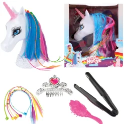Kapkop eenhoorn met accessoires