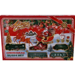 Kersttrein met licht en geluid 25 delig