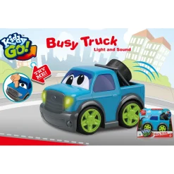 KiddyGo auto pick up truck 19 cm met licht en geluid blauw