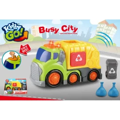KiddyGo vuilniswagen met licht en geluid 19,5 cm