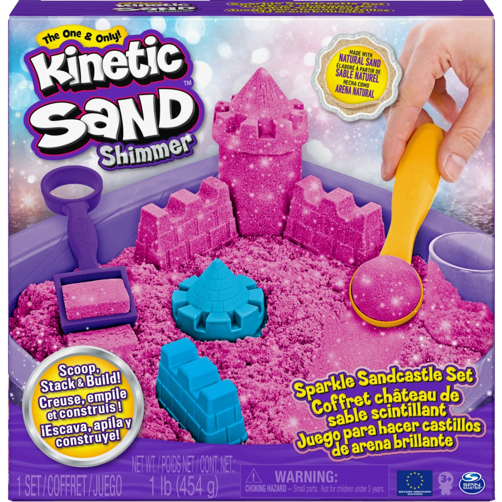 Kinetic Sand Sparkling Sandcastle Pink