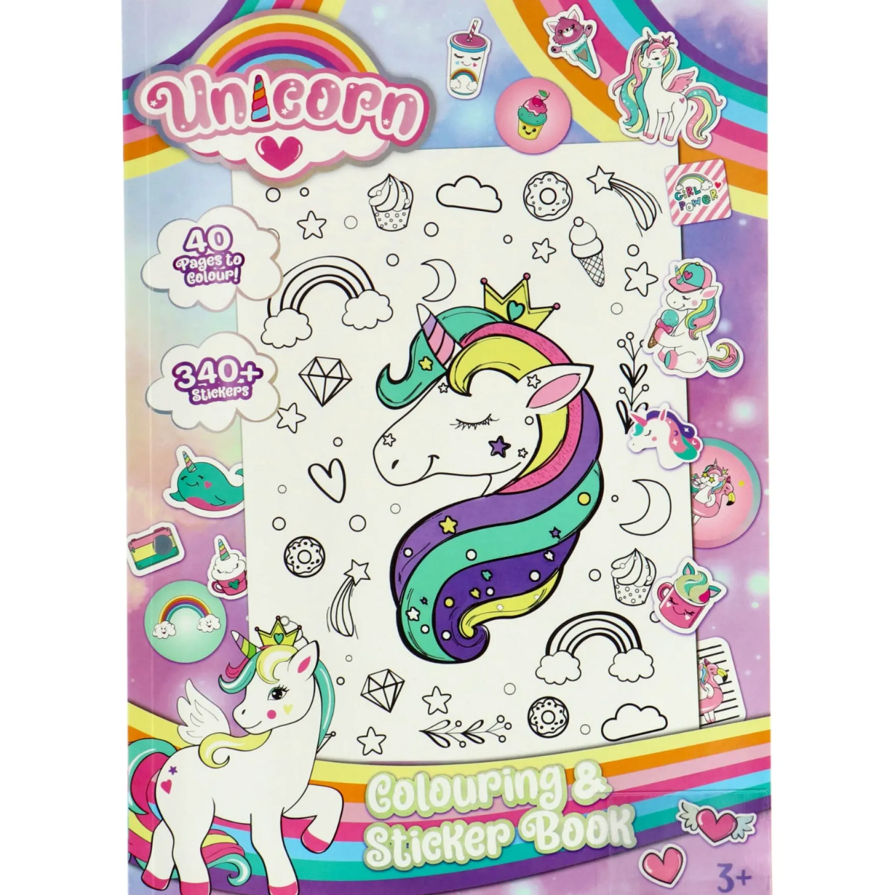Kleur En Stickerboek Unicorn