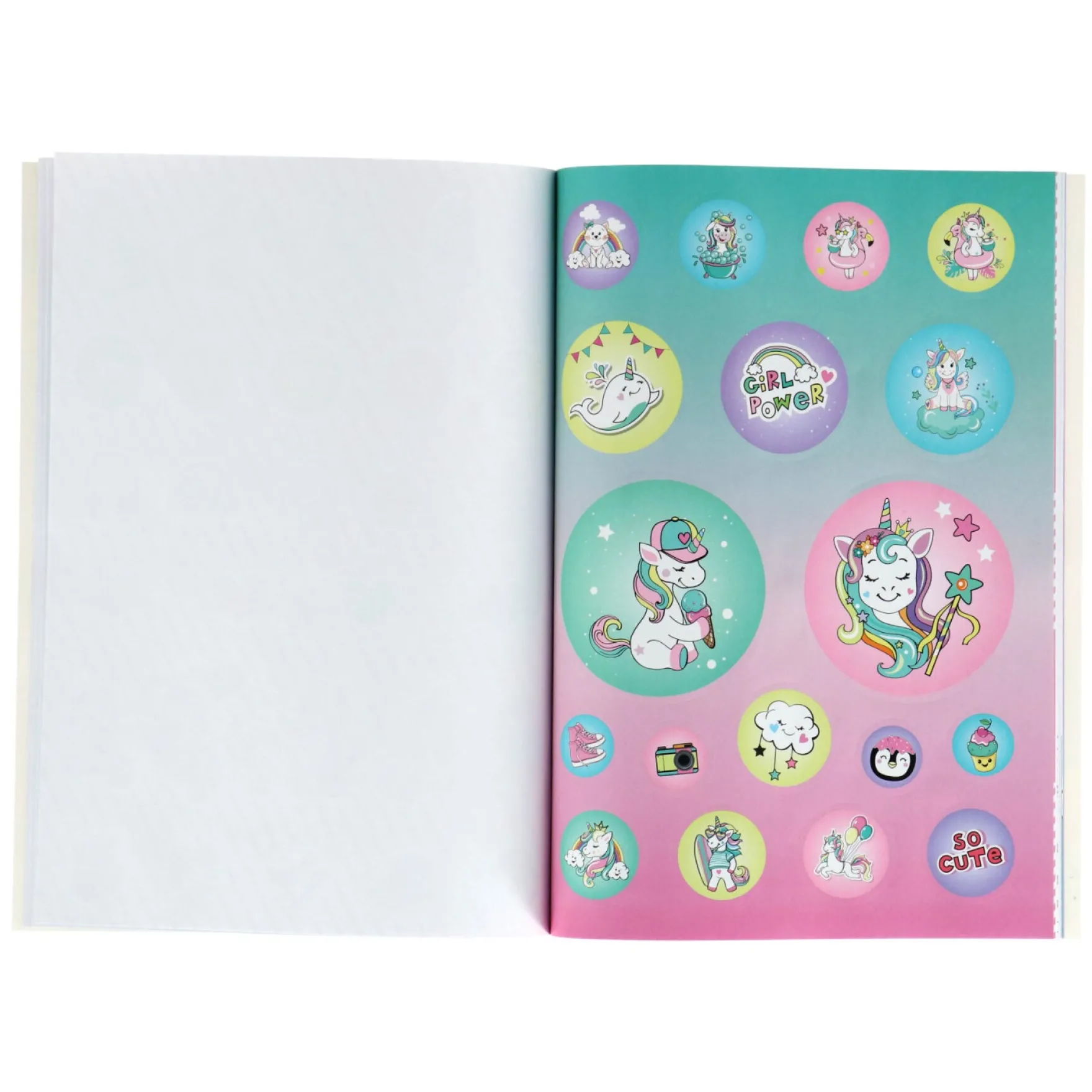 Kleur En Stickerboek Unicorn