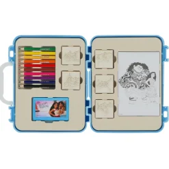 Kleuren stempel kofferset Vaiana 21-delig