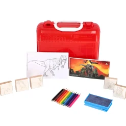 Kleuren Stempel Kofferset Jurassic World