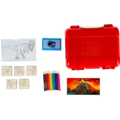 Kleuren Stempel Kofferset Jurassic World