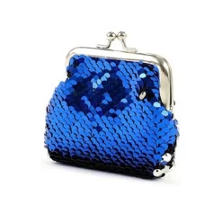 Knip portemonnee retro met pailletten 6 assorti