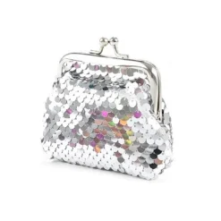 Knip portemonnee retro met pailletten 6 assorti