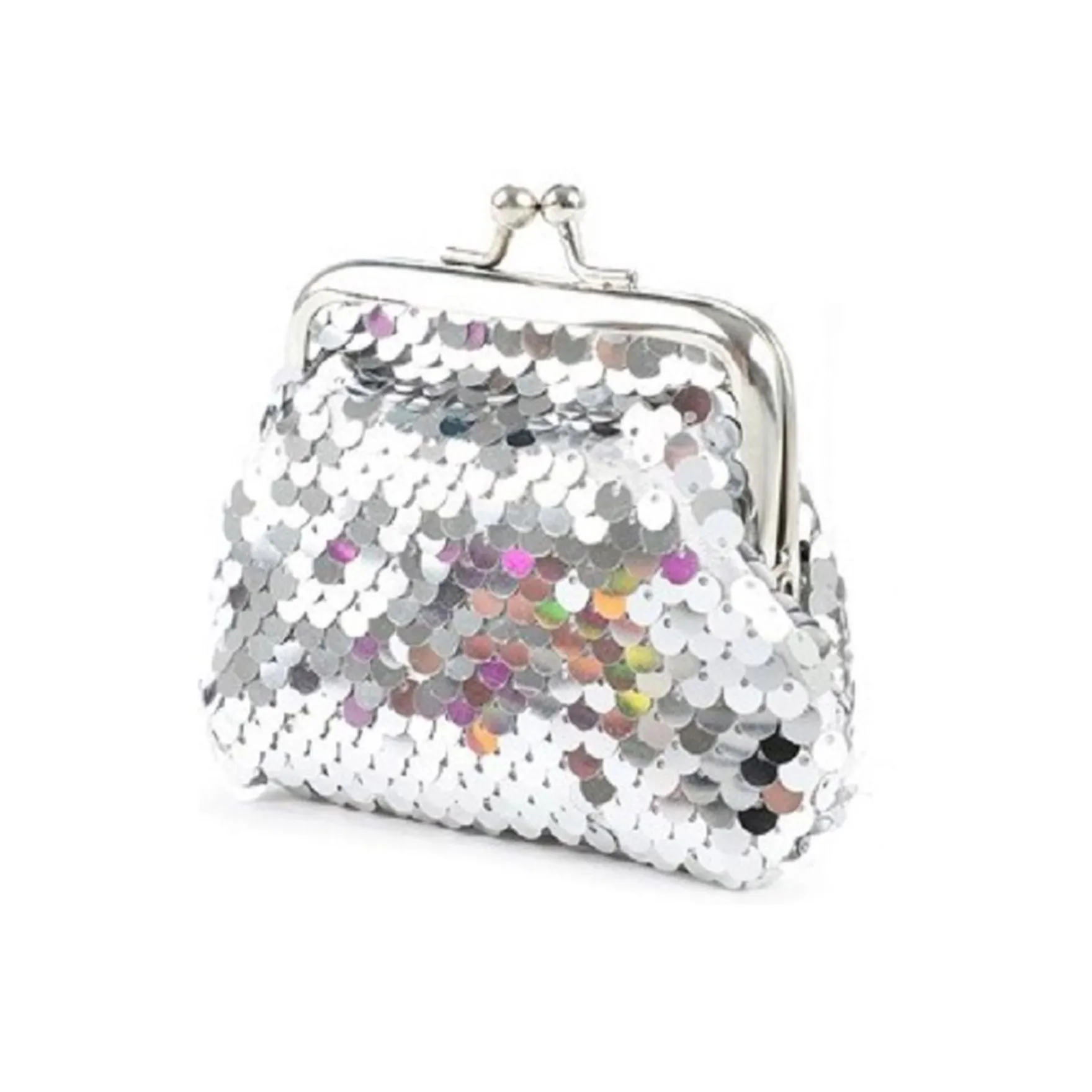 Knip portemonnee retro met pailletten 6 assorti