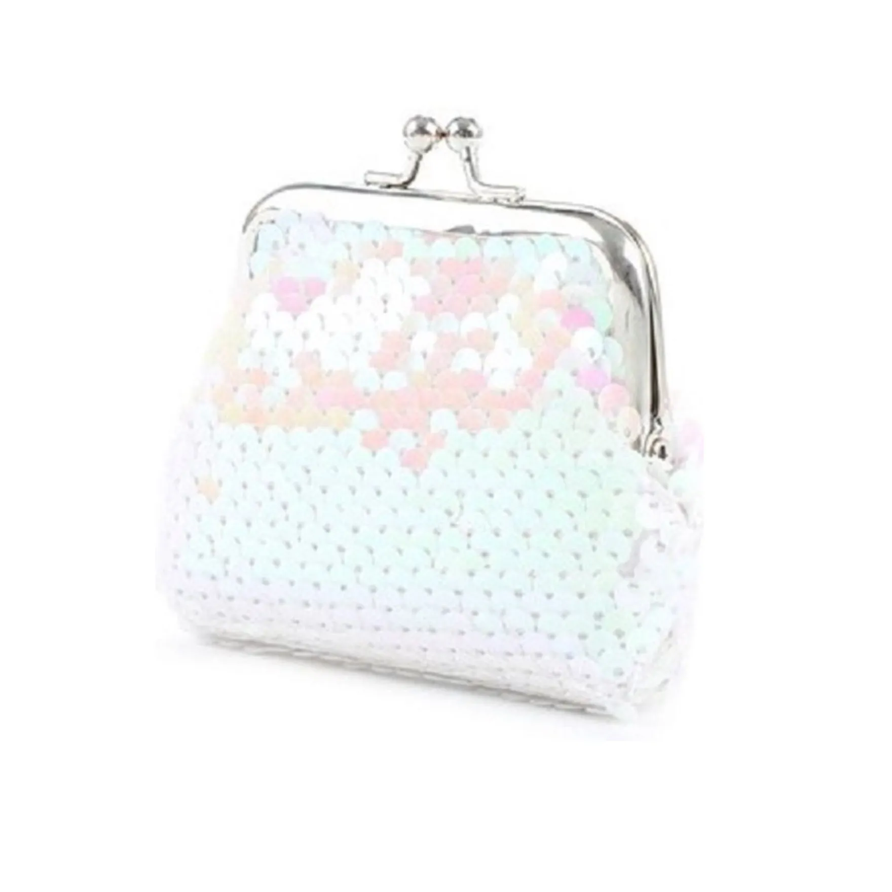 Knip portemonnee retro met pailletten 6 assorti