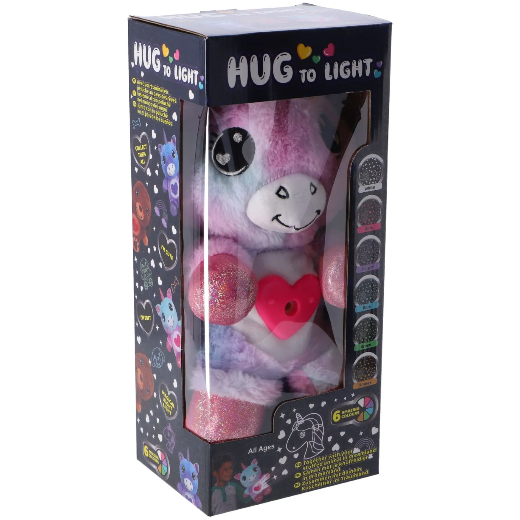 Knuffel Pluche Dier Met Projector 3 Assorti